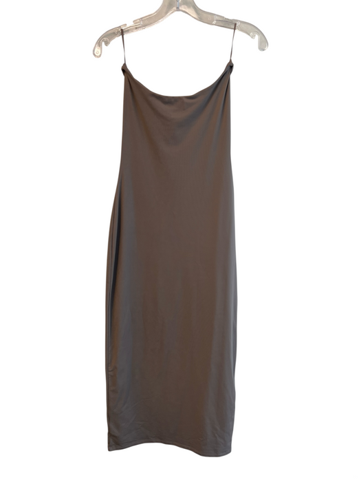 Aritzia Size M Gray Nylon Blend Strapless bodycon Maxi Dress Gray / M