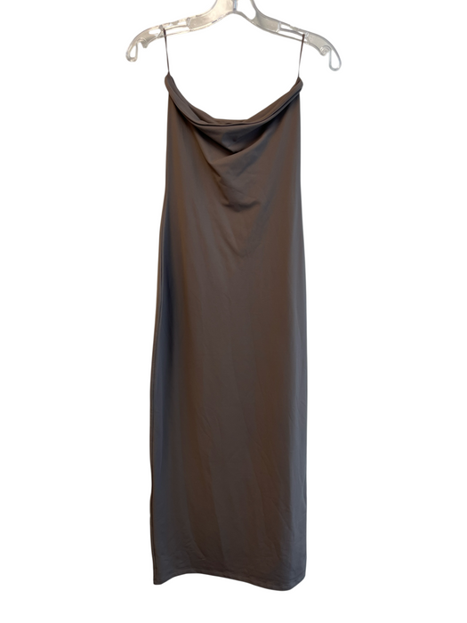 Aritzia Size M Gray Nylon Blend Strapless bodycon Maxi Dress Gray / M