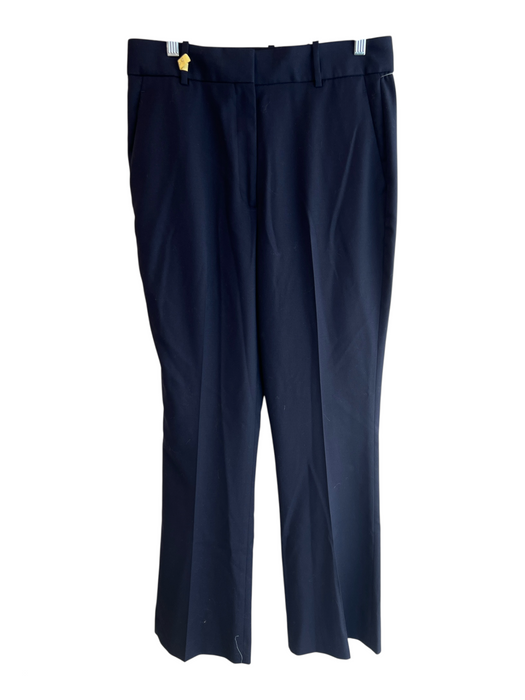 Reiss Size 10 Navy No Fabric Tag High Rise Zip Fly Straight Leg Slacks Pants Navy / 10