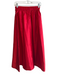 Tuckernuck Size XS Red Rayon Blend Side Zip Pleated Maxi Skirt Red / XS