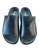 Steve Madden Shoe Size 8 Black Leather & Manmade Open Toe & Heel Platform Shoes Black / 8