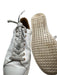 See By Chloe Shoe Size 38 White & Brown Leather Lace Up Scallop Detail Sneakers White & Brown / 38