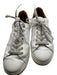 See By Chloe Shoe Size 38 White & Brown Leather Lace Up Scallop Detail Sneakers White & Brown / 38