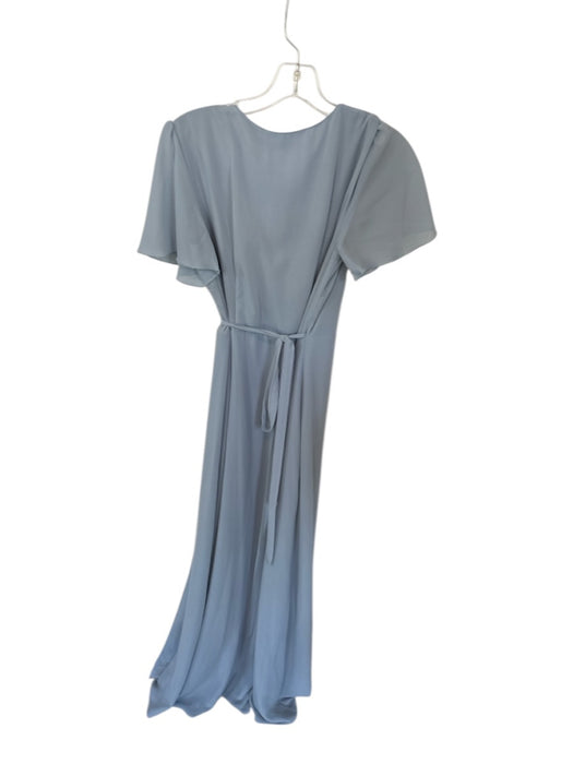 Show Me Your Mumu Size S Slate Blue Polyester Short Sleeve V Neck Maxi Dress Slate Blue / S
