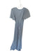 Show Me Your Mumu Size S Slate Blue Polyester Short Sleeve V Neck Maxi Dress Slate Blue / S
