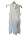 Lake Size M White Cotton Sleeveless Ruffle Collar Midi Dress White / M