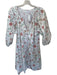 Lake Size S Green & Red Cotton Long Balloon Sleeve Botanical Buttons Dress Green & Red / S