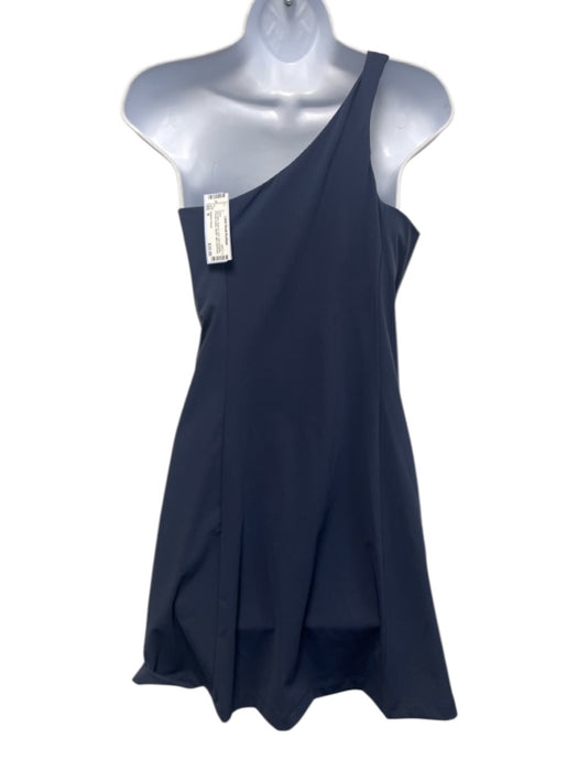 Outdoor Voices Size M Navy Blue Nylon & Lycra One Shoulder Princess Seams Dress Navy Blue / M
