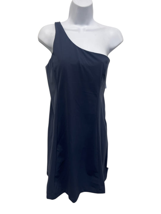 Outdoor Voices Size M Navy Blue Nylon & Lycra One Shoulder Princess Seams Dress Navy Blue / M