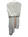 Et Ochs Size 12 White & Orange Polyester Cap Sleeve Neon Detail Draped Dress White & Orange / 12