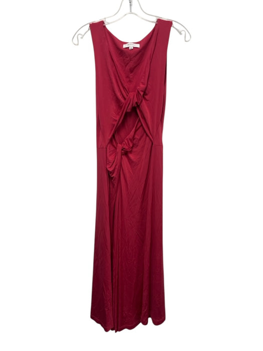 Rosetta Getty Collective Size M Red Pink Viscose Blend Sleeveless Twist Dress Red Pink / M