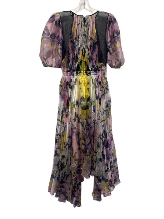Bibhu Mohapatra x Rent the Runway Size 4 Black, Purple & Multi Polyester Gown Black, Purple & Multi / 4