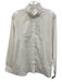 J. Crew Size 12 White Cotton Long Sleeve Button Up Ruffle collar Shirt Top White / 12