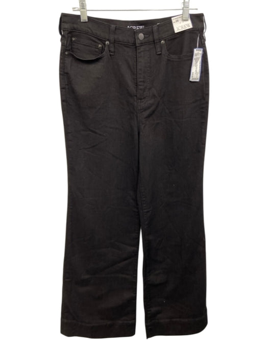 J. Crew Size 28 Black Cotton Blend Denim 5 Pocket Button & Zip Fly Jeans Black / 28