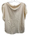 A.L.C. Size 12 Cream White Polyester Wide Cowl Neck Slit Sleeves Draped Top Cream White / 12