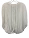 A.L.C. Size M White Polyester Gathered Draped V Neck Elastic bottom Top White / M