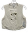 Claudie Pierlot Size 36 Cream White Lyocell blend Sleeveless Double Breasted Top Cream White / 36