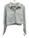Le Jean Size L Light Wash Cotton Denim Bow Embroidery Button Front Jacket Light Wash / L
