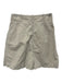 Co. Size 4 Khaki Beige Wool & Hemp High Waist Front Pleat Patch Pocket Shorts Khaki Beige / 4
