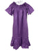 Hyacinth House Size XXS Purple Cotton Off Shoulder Shirred Short Sleeve Dress Purple / XXS