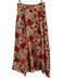 Abbey Glass Size S Red & Gold Polyester jaquard Floral Gold Detail Skirt Red & Gold / S