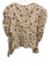Hyacinth House Size L Red, Cream & Green Cotton Long Sleeve Floral Peplum Top Red, Cream & Green / L