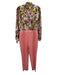 Tuckernuck Size 8 Pink, Green & Yellow Polyester Button Up Floral Jumpsuit Pink, Green & Yellow / 8