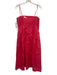 Hyacinth House Size L Salmon Pink Cotton Spaghetti Strap Shirred Top Midi Dress Salmon Pink / L