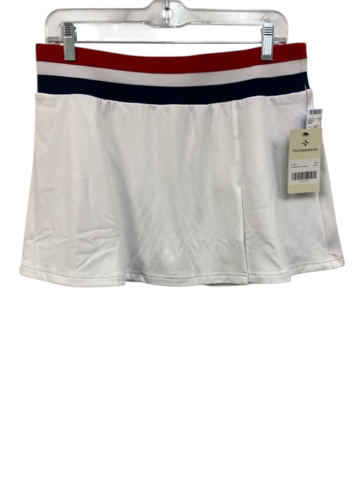 Tuckernuck Size L Red, White & Blue Polyester Blend Elastic Waist Skort Red, White & Blue / L
