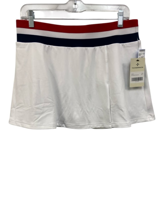 Tuckernuck Size L Red, White & Blue Polyester Blend Elastic Waist Skort Red, White & Blue / L