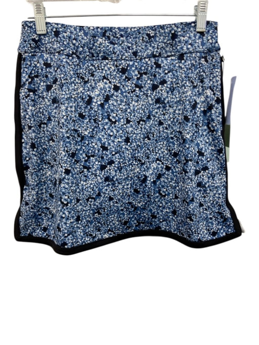 Tuckernuck Size S Blue, Navy & White Polyester Blend Elastic Waist Floral Skort Blue, Navy & White / S