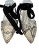 Schutz Shoe Size 7 Beige, Taupe & Black Leather & Suede Snake Print Flats Beige, Taupe & Black / 7