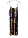 Busayo Size S Brown, Pink & Orange Rayon Spaghetti Strap Tie Dye Side Slit Dress Brown, Pink & Orange / S