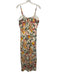 Layered with Love Size L Cream White, Green & Red Cotton Spaghetti Strap Dress Cream White, Green & Red / L