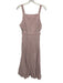Tibi Size 4 Pink, White & Black Viscose Blend Striped Sleeveless Dress Pink, White & Black / 4