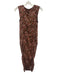 Saunders x Rent the Runway Size 6 Black, Red & Green Polyester Floral Dress Black, Red & Green / 6