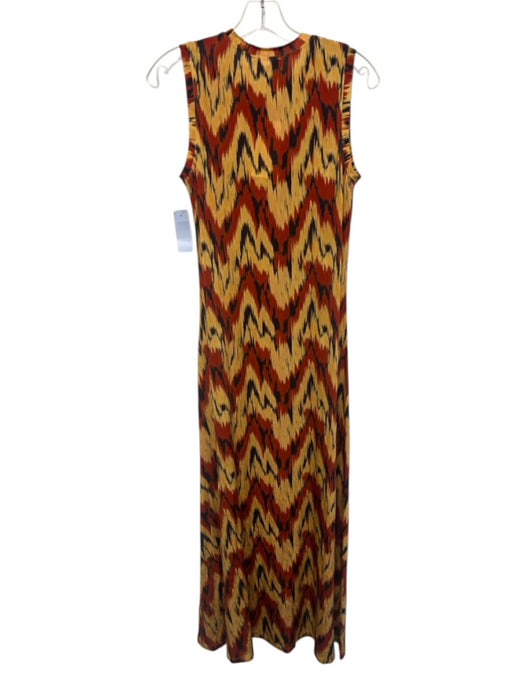 Ulla Johnson Size S Red, Yellow & Black Rayon Blend Sleeveless Stretch Dress Red, Yellow & Black / S