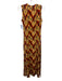 Ulla Johnson Size S Red, Yellow & Black Rayon Blend Sleeveless Stretch Dress Red, Yellow & Black / S