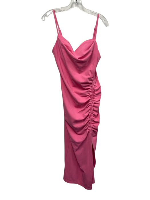 Donna Morgan Size 8 Pink Polyester Blend Spaghetti Strap Draped Cowl neck Dress Pink / 8