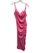 Donna Morgan Size 8 Pink Polyester Blend Spaghetti Strap Draped Cowl neck Dress Pink / 8