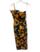 Hyacinth House Size XS Orange, Navy & Multi Cotton Spaghetti Strap Floral Dress Orange, Navy & Multi / XS