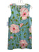 Lilly Pulitzer Size 10 Blue, Green & Pink Cotton Floral Sleeveless V Neck Dress Blue, Green & Pink / 10
