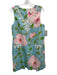 Lilly Pulitzer Size 10 Blue, Green & Pink Cotton Floral Sleeveless V Neck Dress Blue, Green & Pink / 10