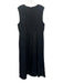 J. Crew Size 14 Black Viscose Sleeveless Fringe Hem Paneled Back Zip Dress Black / 14