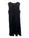 J. Crew Size 14 Black Viscose Sleeveless Fringe Hem Paneled Back Zip Dress Black / 14