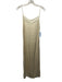 Maje Size 38 Cream White Polyester Satin Spaghetti Strap Lace Detail Slip Dress Cream White / 38