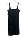 J. Crew Size 4 Black Cotton Blend Sleeveless Paneled Back Zip Midi Dress Black / 4
