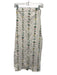 Adam Lippes Collective Size 2 White & Multi Cotton Blend Denim Floral Dress White & Multi / 2