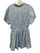 J. Crew Size 10 Blue & White Cotton Short Cuff Sleeve 1/2 Button Collared Dress Blue & White / 10