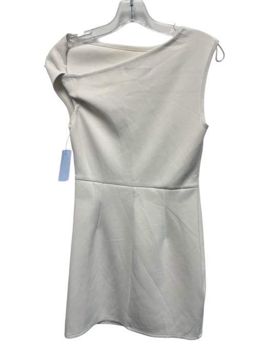 Rosetta Getty Collective Size S White Polyester Blend Asymmetrical Dress White / S
